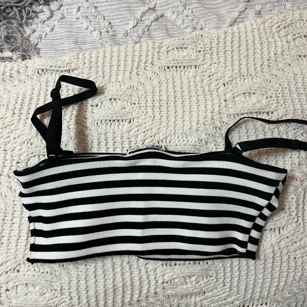 Zara striped top size small